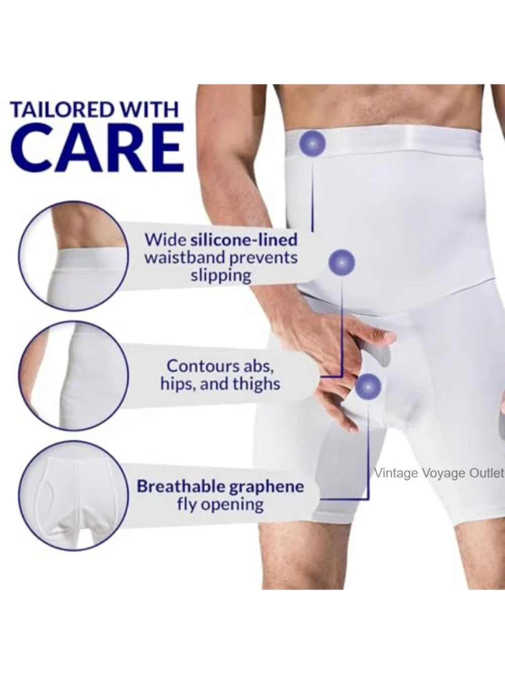 Men's Compression Shorts - Tummy Control Shapewear Boxer Briefs